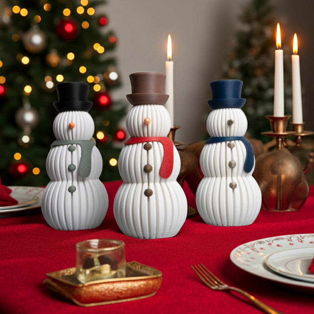 Schneemann | Dekoration | Winterzeit | Weihnachszeit | Weihnachten | Winter | 3D Druck | Figur | Weihnachtsdekoration | Skandinavische Deko