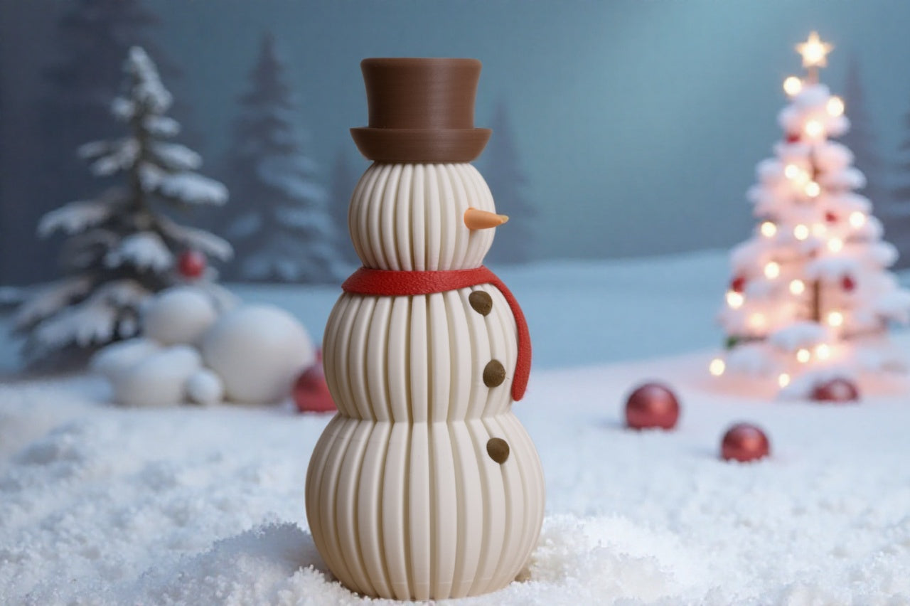 Schneemann | Dekoration | Winterzeit | Weihnachszeit | Weihnachten | Winter | 3D Druck | Figur | Weihnachtsdekoration | Skandinavische Deko