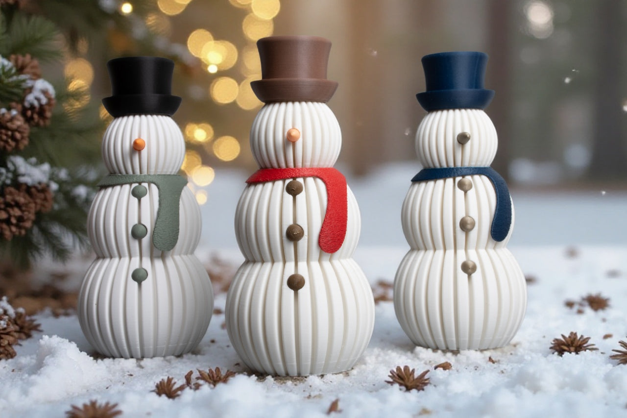 Schneemann | Dekoration | Winterzeit | Weihnachszeit | Weihnachten | Winter | 3D Druck | Figur | Weihnachtsdekoration | Skandinavische Deko