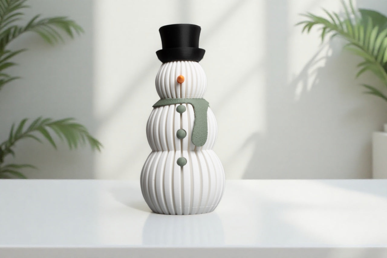 Schneemann | Dekoration | Winterzeit | Weihnachszeit | Weihnachten | Winter | 3D Druck | Figur | Weihnachtsdekoration | Skandinavische Deko