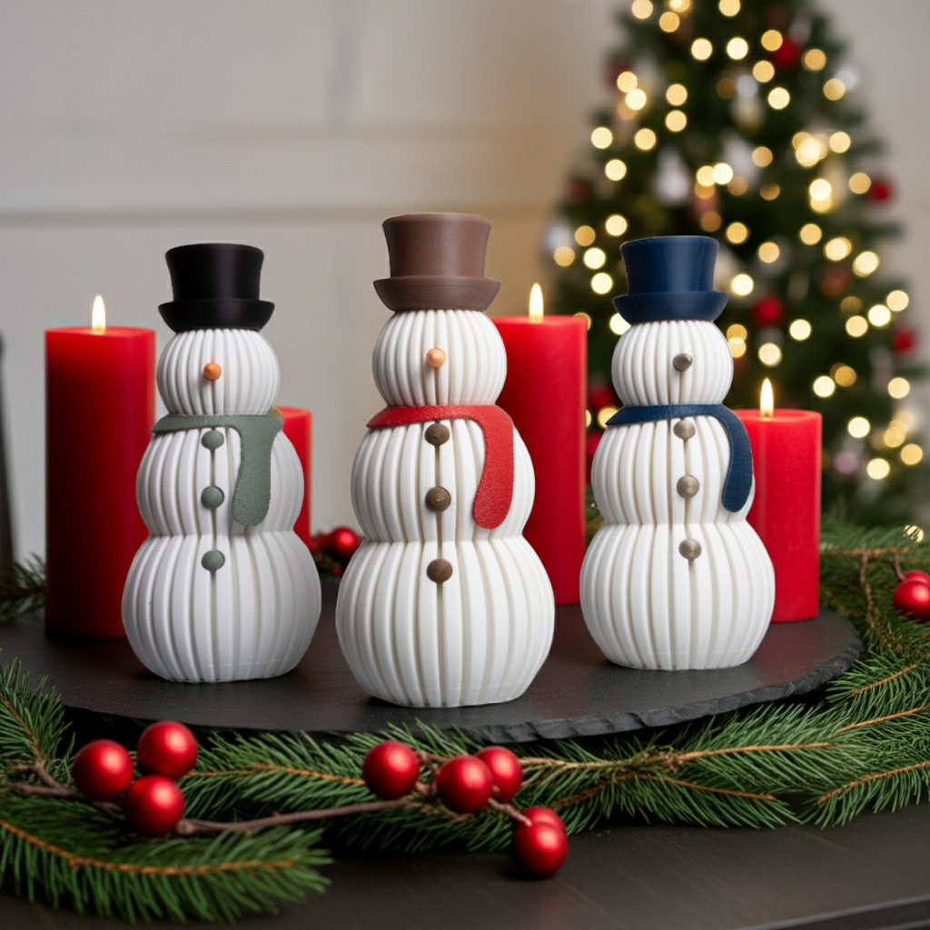 Schneemann | Dekoration | Winterzeit | Weihnachszeit | Weihnachten | Winter | 3D Druck | Figur | Weihnachtsdekoration | Skandinavische Deko