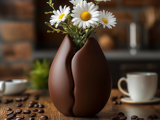 Kaffebohnenvase für einzigartige Wohnkultur