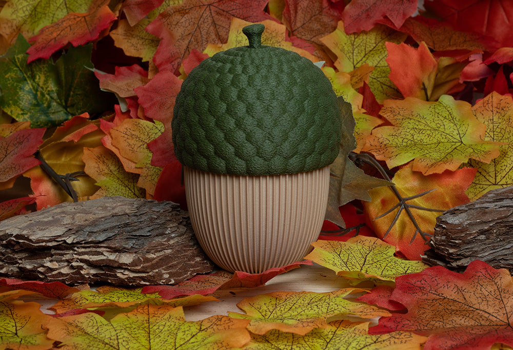 Eicheldose stehend Desert Tan Deckel in Dark Green