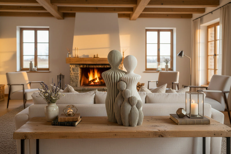 Familie mit vier Kindern