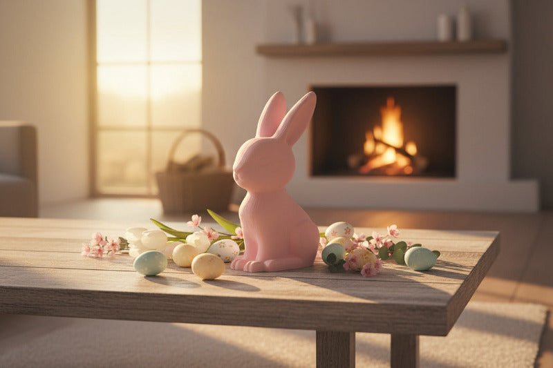 Minimalistische Hasen Deko aus 3D Druck