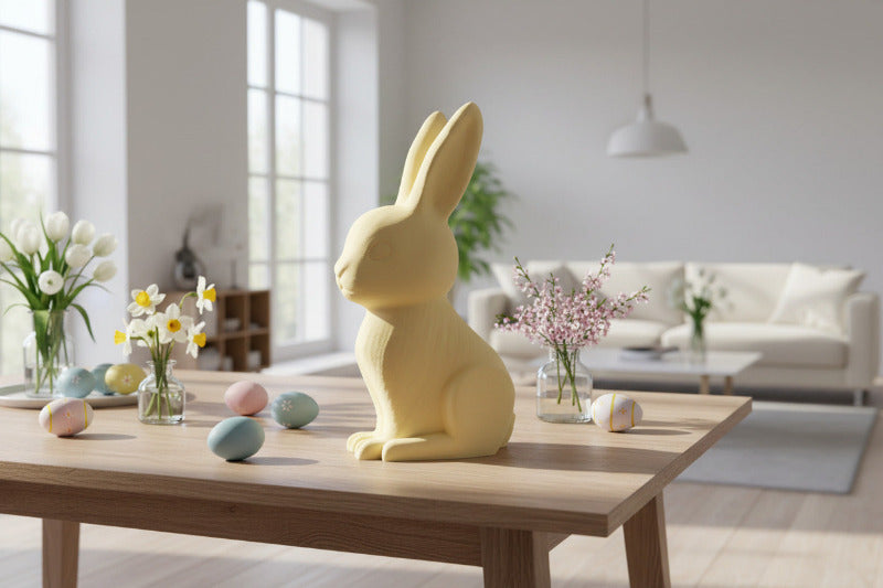 Hasen Mandel-Gelb seitlich