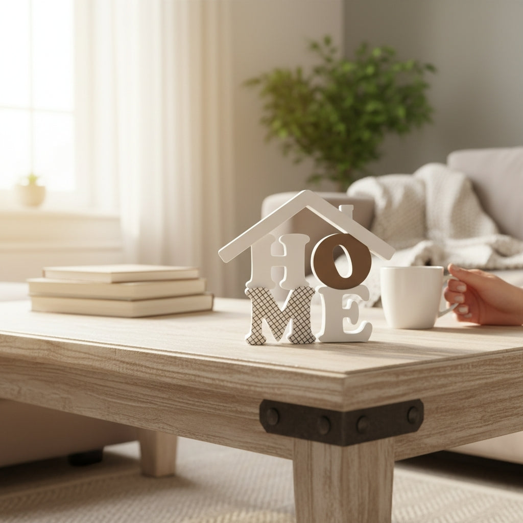 HOME Deko Haus aus 3D Druck – Moderne Wohndekoration für Regal & Wohnzimmer