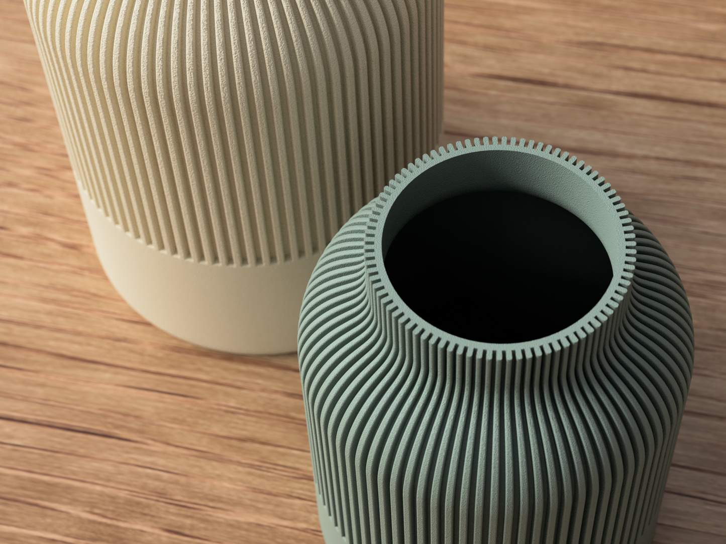 Minimalistische Japandi Vase | Skandinavische & Japanische Fusion | 3D gedrucktes Dekor | Moderne Wohnakzente
