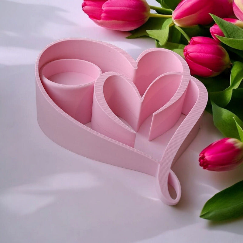 LED-Telichthalter in Herzform