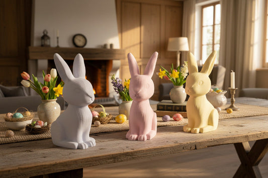 Minimalistische Hasen Deko aus 3D Druck