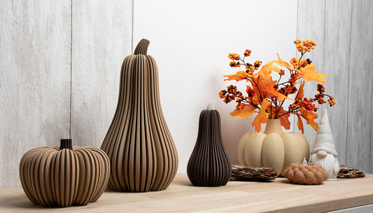 Stilvolle Herbstdeko | Dekoration | Kürbis | Kürbisse | Herbst | 3D Druck | Deko | Herbstzeit | Skandinavische Deko | Zeitlos | Modern