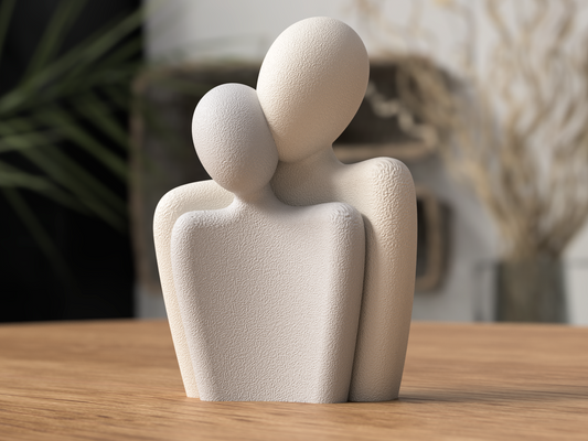 Liebespaar Figur – Geschenk zum Valentinstag & Jahrestag – 3D-Druck Skulptur – romantische Dekoration für Paare
