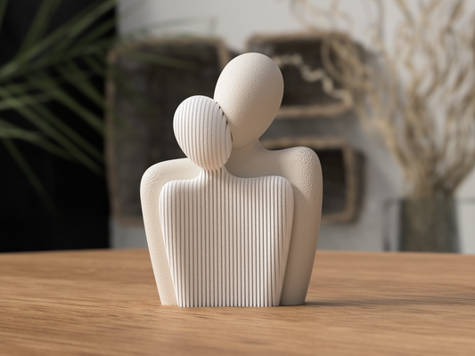 Liebespaar Figur – Geschenk zum Valentinstag & Jahrestag – 3D-Druck Skulptur – romantische Dekoration für Paare