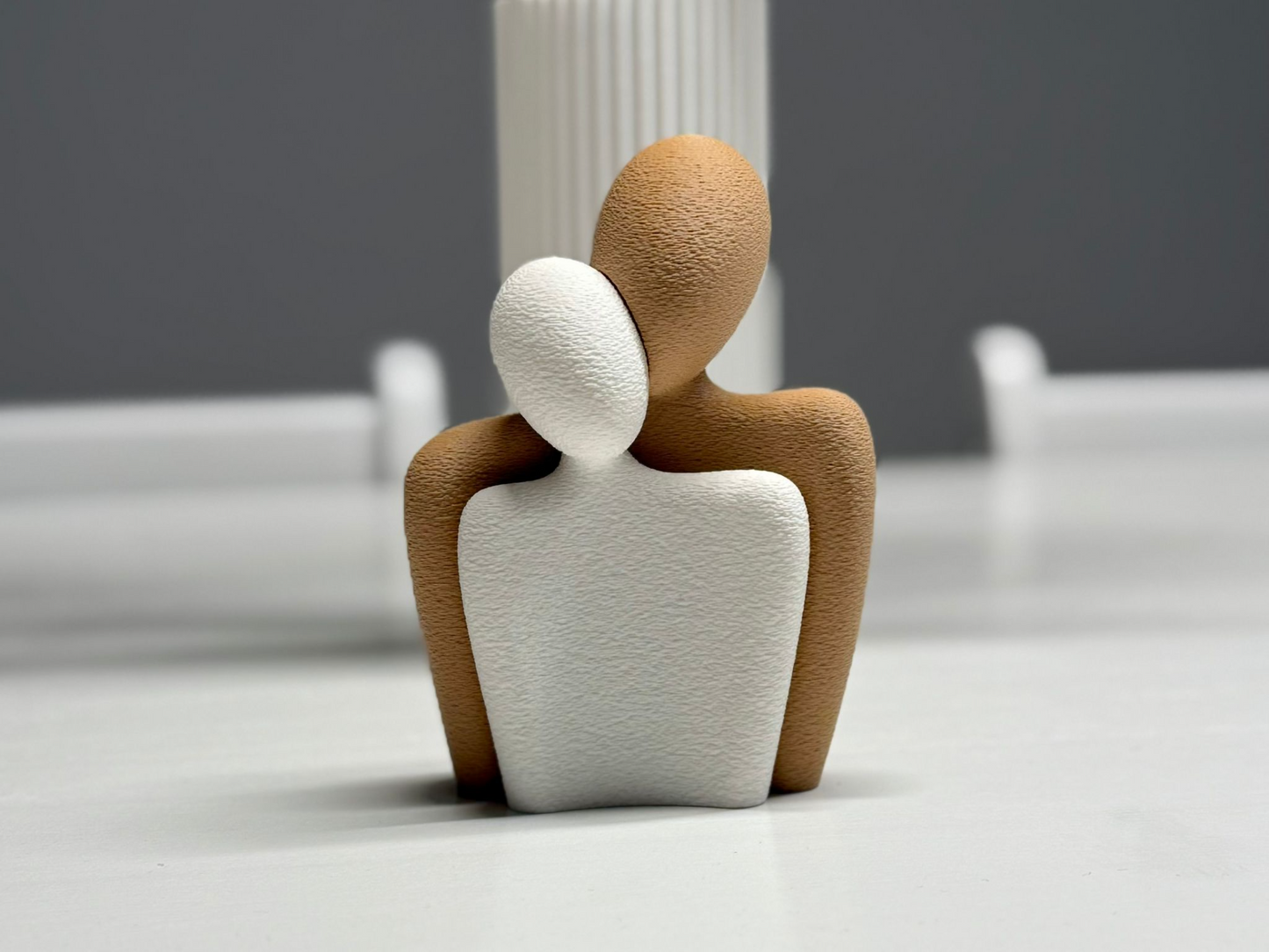 Liebespaar Figur – Geschenk zum Valentinstag & Jahrestag – 3D-Druck Skulptur – romantische Dekoration für Paare