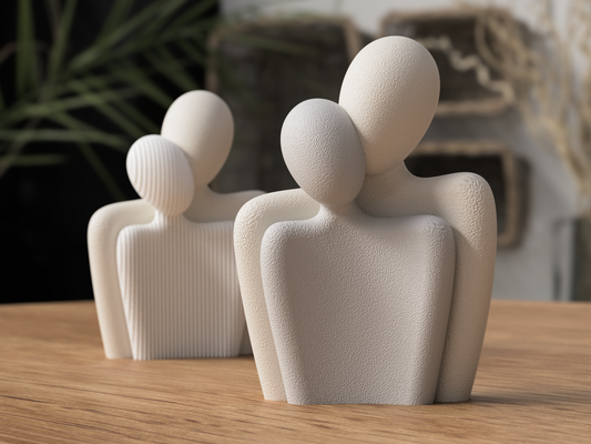 Liebespaar Figur – Geschenk zum Valentinstag & Jahrestag – 3D-Druck Skulptur – romantische Dekoration für Paare